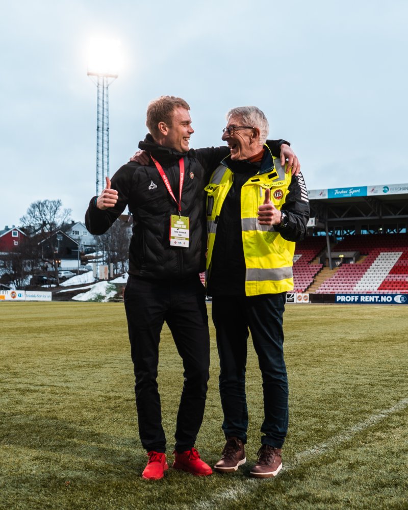 William og Boa etter en vel gjennomført Eliteseriekamp på Alfheim.