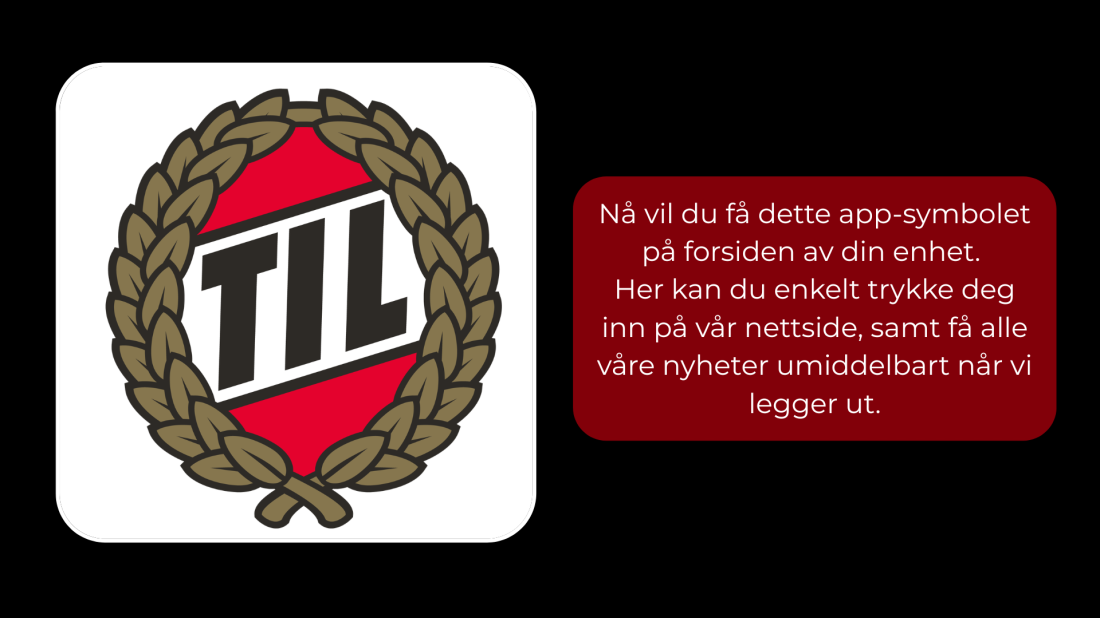 Gratulerer! Nå får du push-varsel umiddelbart når klubben legger ut nyheter.