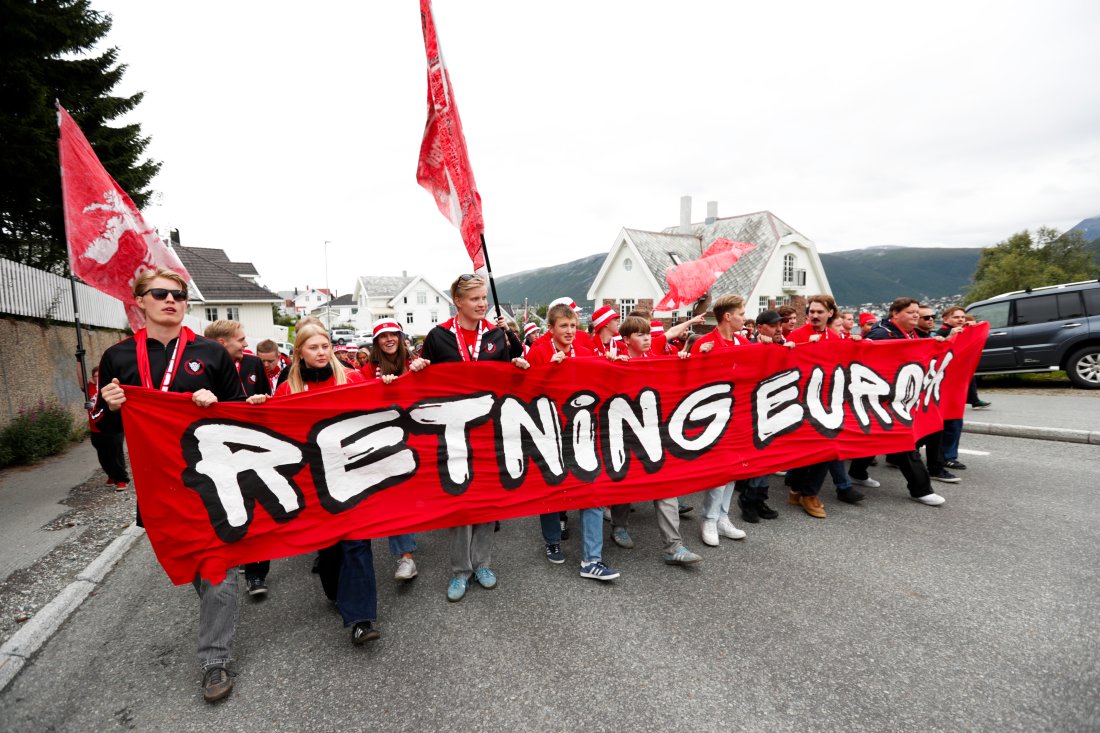 Forza Tromsø har begynt å gå i retning Europa. Foto: Rune Stoltz Bertinussen / NTB
